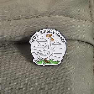 เข็มกลัดเคลือบรูปห่านตลกโอ้เข็มกลัดสวยงามน่ารักของฉันของขวัญเครื่องประดับรูปสัตว์สำหรับเด็กและเพื่อน - Product Image 1