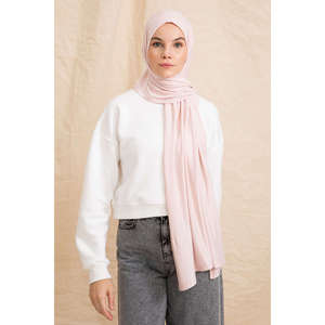 Pañuelo de Algodón Rosa Palo para Mujer, Chal Étnico de Popelina Suave al Tacto - Product Image 5