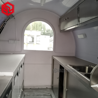 Nouveau Restaurant Mobile salle à manger voiture Mini nourriture remorque Hot Dog chariot café chariot Bbq remorque rue nourriture chariot