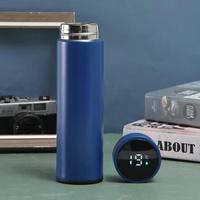 Termo Inteligente Digital de 500 ml, Botella de Agua con Pantalla LED de Temperatura, Acero Inoxidable, con Filtro para Té