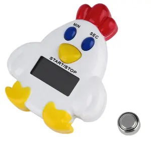 1pcs Mini Família Lembrete Cartoon Frango Cozinha Temporizador 99 Minuto 59 Segundos Cozinhar Temporizador Mecânico Alarme Bell Drop Shipping