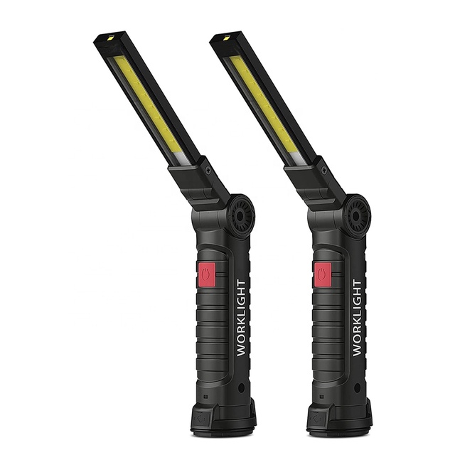 TAIKOO New Portable COB LED Flashlight USB Rechargeable Magnetic Hanging Lamp Camping Torch Folding Work Led Light