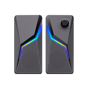 ลำโพงมินิ 2.0 สำหรับขายส่ง อุปกรณ์เสริมพีซี ไฟสำหรับเกมเมอร์ AUX 20 ลำโพงแบบพกพาตั้งโต๊ะ USB RGB แบบมีสาย สำหรับคอมพิวเตอร์พีซี เล่นเกม - Product Image 6