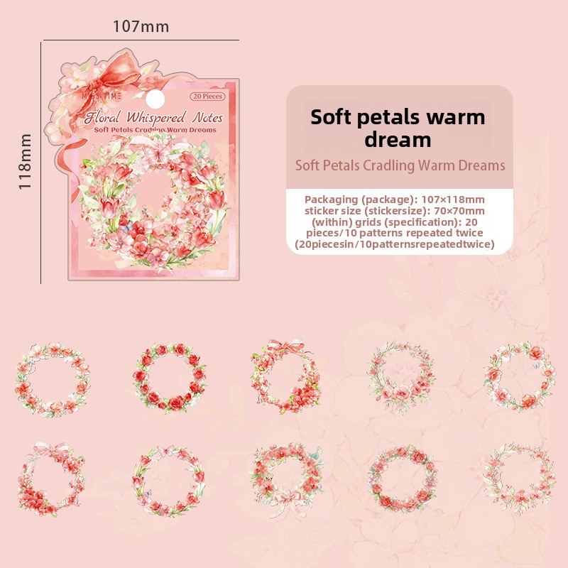 E Soft Petals' Gentle Dream-blanc