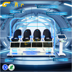 Máquina de Jogo de Realidade Virtual para Parque de Diversões, Simulador <span class=keywords><strong>VR</strong></span> para 4 Jogadores, Máquina de Jogo com Visão de 360 Graus, Esteira <span class=keywords><strong>VR</strong></span> à Venda - Product Image 4