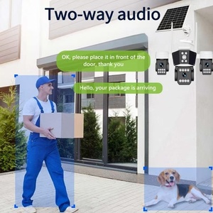 4G Solar 12MP HD <span class=keywords><strong>3</strong></span>-Linsen Bewegungserkennung Automatische Verfolgung PTZ Vollfarbige Nachtsicht Zwei-Wege-Audio Netzwerk-Sicherheitskamera - Product Image 4