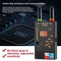 Detektor Sinyal Nirkabel Pemindai Anti Kamera Portabel ABS IProtect 1206S Alarm Strobo & Alarm Gonggongan Jangkauan Deteksi 10-20m