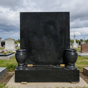 Pierres tombales, monuments commémoratifs et monuments funéraires <span class=keywords><strong>en</strong></span> <span class=keywords><strong>granit</strong></span> noir absolu, polies, sur mesure, qualité export - Product Image 6