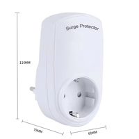 Protector de Sobretensión con Enchufe Europeo, Toma de Corriente Eléctrica, Toma de Corriente Universal, Protector de Sobretensión de Pared