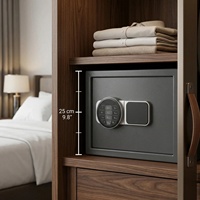 Caja Fuerte de Acero Dedun 25EY de Alta Calidad con Teclado Digital Electrónico, Cerradura con Llave, Resistente a la Humedad, Certificación CE ROHS, para Uso en Casa, Hotel u Oficina