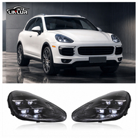 Faros Delanteros LED de Alta Calidad Estilo Matrix PDLS 2025 para Porsche Cayenne 958 2015-2017, Ensamblaje de Lámparas Delanteras Plug and Play de 2 Piezas