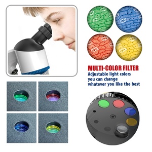 Kit de science de tige pour enfants nouveau jeu de simulation éducatif 1000x microscope optique microscope biologique en plastique pour l'école - Product Image 4