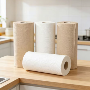 Rotolo di Carta Assorbente <span class=keywords><strong>da</strong></span> Cucina in Pura Polpa di Legno Ecologica di Alta Qualità, Vendita all'Ingrosso - Product Image 4