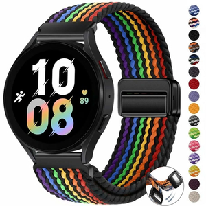 สายนาฬิกาผ้าแม่เหล็ก Upro Soft Breathable ระบายอากาศได้ดี ขนาด 18 มม./20 มม./22 มม. ปรับได้ ถอดเร็ว สายไนลอนถักแบบยืดหยุ่น - Product Image 1