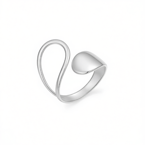 Anillo de Moda Amy Amy A3304 con Forma de Corazón, Chapado en Plata 925, Acero Inoxidable, Joyería Moderna para Mujer, Regalo, Uso Diario - Product Image 3