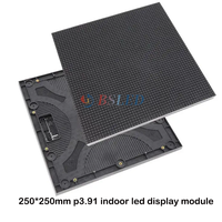 Module d'affichage LED intérieur 250*250mm, haute fréquence de rafraîchissement P1.9 P2.6 P2.9 P3.91, luminosité 4500, garantie 2 ans, panneau d'écran LED