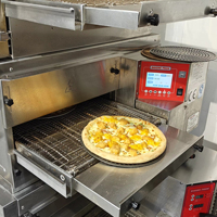 Four à convoyeur de 20 pouces four tunnel de cuisson de pizza de cuisine commerciale pour restaurant camion de nourriture cuisson four à pizza