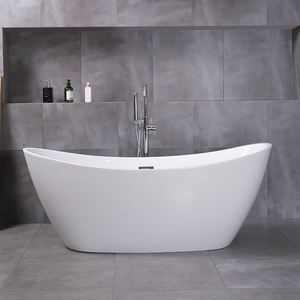<span class=keywords><strong>Baignoire</strong></span> autoportante moderne personnalisable, couleur blanche, profonde, avec drain, <span class=keywords><strong>petite</strong></span> taille, fonctionnalités de bain à remous, appartement, intérieur - Product Image 4