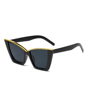 <span class=keywords><strong>Occhiali</strong></span> da sole Cat Eye alla moda urbani alla moda con grande montatura UV400 <span class=keywords><strong>occhiali</strong></span> da <span class=keywords><strong>discoteca</strong></span> Hip Hop con lenti PC TAC - Product Image 5