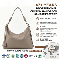 Sac Hobo Souple Femme, Grand Sac à Bandoulière Décontracté, Sac Fourre-tout Designer pour Dames, Fermeture Éclair, Imperméable, Antivol, Logo Personnalisé OEM