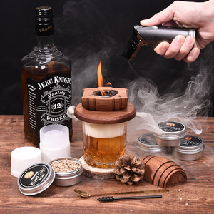 EHUNT Fashioned Whiskey Smoker Kit for Men 6 Flavors Wood Chips Whiskey Gift <b>Box</b> Lighters & for <b>Smoking</b> Accessories - Product Image 5
