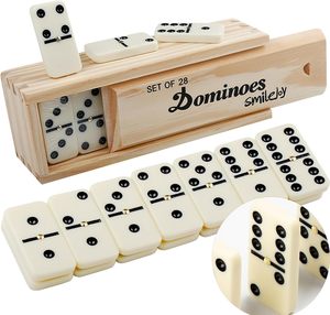Ensemble <span class=keywords><strong>de</strong></span> dominos double six couleur ivoire en gros avec spinner doré, boîte en mélamine écologique, expérience <span class=keywords><strong>de</strong></span> <span class=keywords><strong>jeu</strong></span> classique - Product Image 2