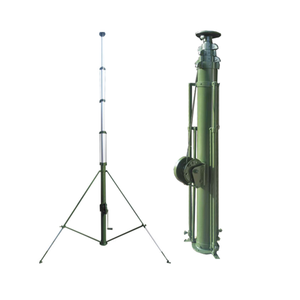 Mástil Telescópico Manual de Aluminio de 12 m para Uso en Suelo con Capacidad de Carga de 20 kg para Lámparas LED - Product Image 4