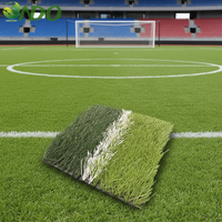 Gazon artificiel chinois économique à haute densité, hauteur de poil 50 mm, pour aménagement paysager et terrains de football