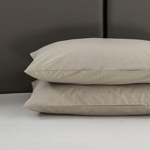 Funda de Almohada de Algodón Orgánico para Conexión a Tierra, Tejida, con Diseño Geométrico a Rayas, Bordada, Protección EMF para Uso Doméstico y Hospitalario - Product Image 4