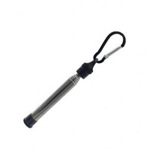 Muestra Gratuita de Soplete Retráctil de Acero Inoxidable para Acampar al Aire Libre, Soplete de Bolsillo con Hebilla - Product Image 2