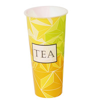 Gobelets en plastique PP PE carrés jetables écologiques avec couvercles transparents pour thé au lait et café, personnalisables avec logo et couleur, 8oz 10oz 12oz 16oz