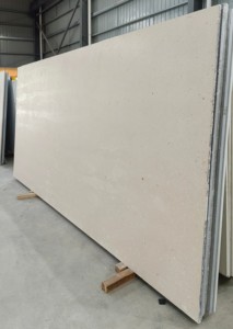 DECHITON HC-688 (Série <span class=keywords><strong>Calcaire</strong></span>) Dalle de Quartz Inorganique Blanc Crème - Plan de Travail Moderne Non Poreux pour Cuisine/Salle de Bain/Villa - Product Image 4