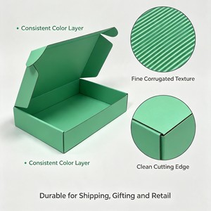 Toptan Özel Baskılı Yeşil Kişiselleştirilmiş Abonelik Posta Gönderi Kağıt Kutuları Posta Hediye Paketleme Karton Posta Kutusu - Product Image 5