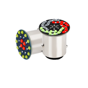 ไฟมอเตอร์ไซค์ใหม่ 30smd 1157 ซิลิกาเจล RGB LED ไฟเบรก ไฟถอยหลัง ไฟเลี้ยวรถยนต์ อุปกรณ์เสริม - Product Image 1