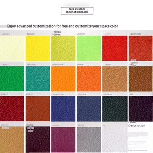 Conjunto de Sofás de Oficina de Cuero Resistente, Muebles de Oficina Grandes para Salas de Recepción y Negociación - Product Image 6