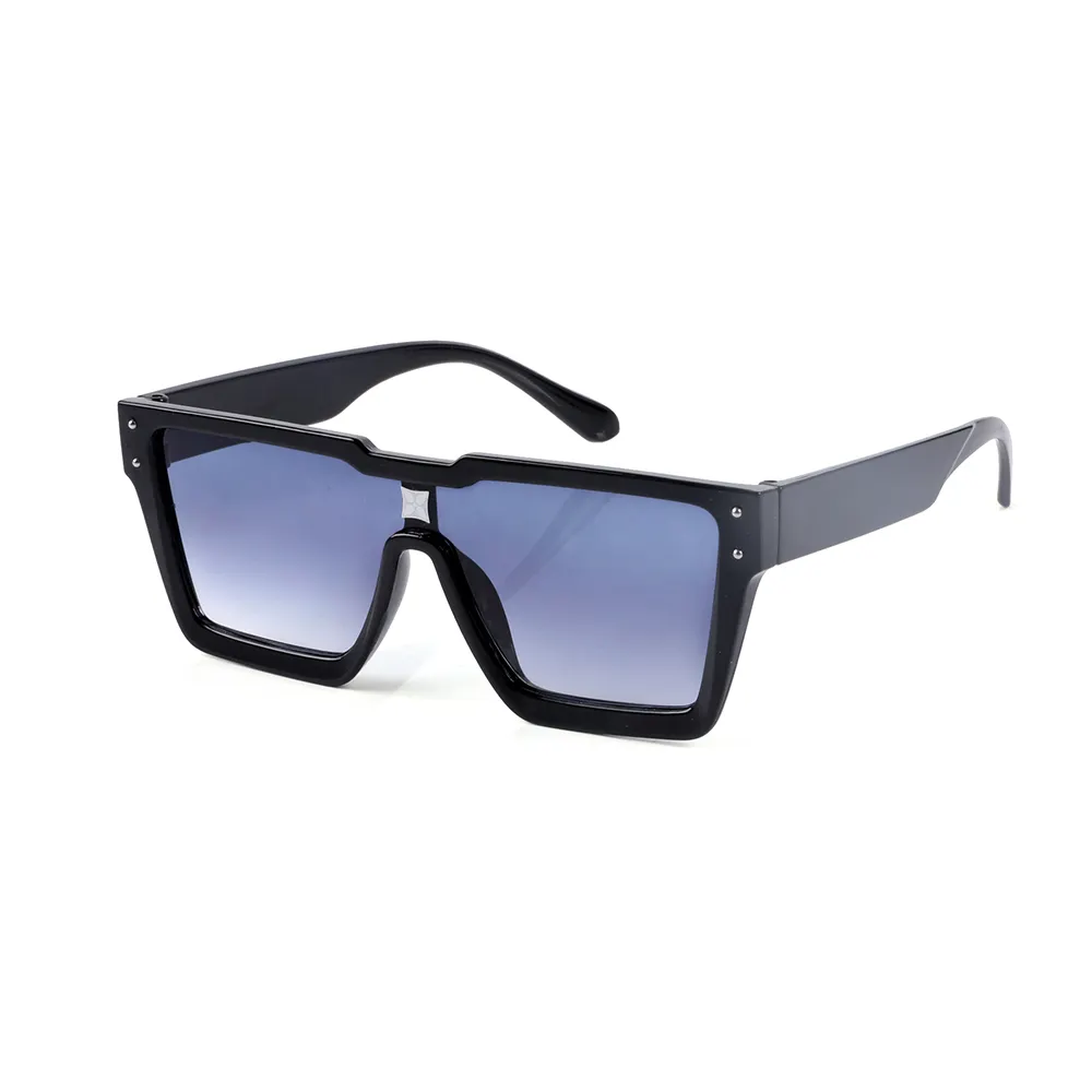 61036 Mode Vintage Retro Wasser zeichen Übergroße Licht blockierung UV400 Quadrat Sonnenbrille Oculos Sonnenbrille