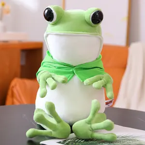 Good quality and price of soft plush toy frog pillow and stuffed and plush squeeze toys