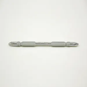 Chave de fenda ph2 longa, 25mm, 50mm, 65mm, ponteira de chave de fenda magnética de extremidade dupla e única