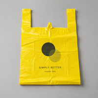 Sacs en plastique personnalisés pour t-shirts, sacs de courses réutilisables pour boutiques de détail et emballage de marchandises