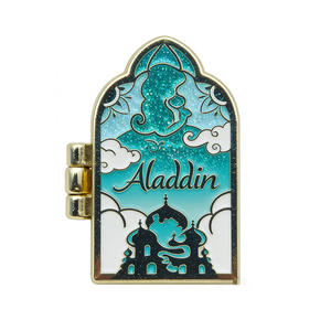 उच्च गुणवत्ता वाले हिनमेल पिन कस्टम आर्क आकार जस्ता मिश्र धातु बैज के साथ एंजेल और फैशन फिल्म माल और उपहार के लिए क्रॉस डिजाइन - Product Image 1