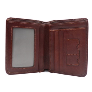 กระเป๋าสตางค์หนังแท้คุณภาพดีเยี่ยม ป้องกัน RFID แบบเปิดสั้น สำหรับผู้ชาย - Product Image 5