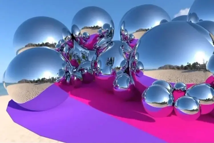 Bán buôn ngoài trời giá cả phải chăng evnets bóng Inflatable bạc mịn lớn bóng bóng gương khổng lồ