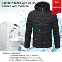 Veste Chauffante Électrique Imperméable Personnalisée pour Homme | Ski, Chasse, Hiver | Alimentation USB et Batterie