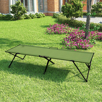 Lit de camping pliable avec sac de transport, en polyester 600D, prix d'usine, bon marché