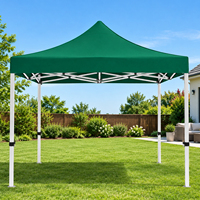 Marché nocturne 4x4 en plein air, structure hexagonale pliable à simple couche avec parois transparentes en PVC et tissu Oxford, design bleu personnalisable pour la vente en gros