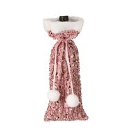 Nouvelle pochette en peluche à sequins pour bouteille de vin de Noël, décoration de table à manger chinoise