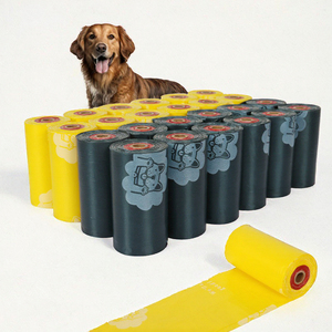 Bolsas para Desechos de Mascotas, 4 Rollos, Plástico Morado Biodegradable, Extra Gruesas, Sin Perfume, Bolsas para Excrementos de Perro, Portátiles para Perros - Product Image 3