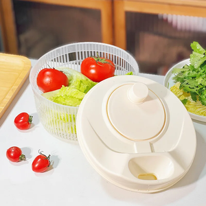 Vegetable Dehydrator Salad Spinner Dryer Fruit Food Drain Basket Quick Washing Manual Centrifuge Storage Basket Kitchen tool - Product Image 3