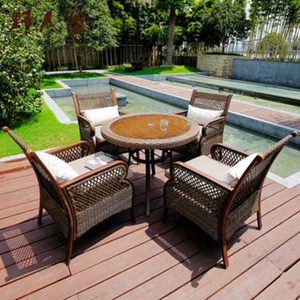 Guardar lugar de moda Silla de ratán mimbre silla de jardín juego de <span class=keywords><strong>muebles</strong></span> al aire libre - Product Image 4