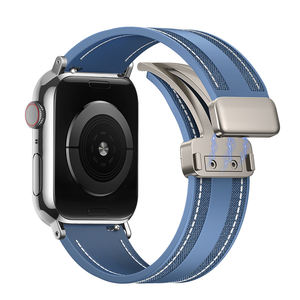 Correa de reloj Upro con nuevo diseño de tela y silicona con cierre magnético para Apple Watch S10 42mm 46mm/ 8 7 6 5 4 3 2 1 SE - Product Image 1